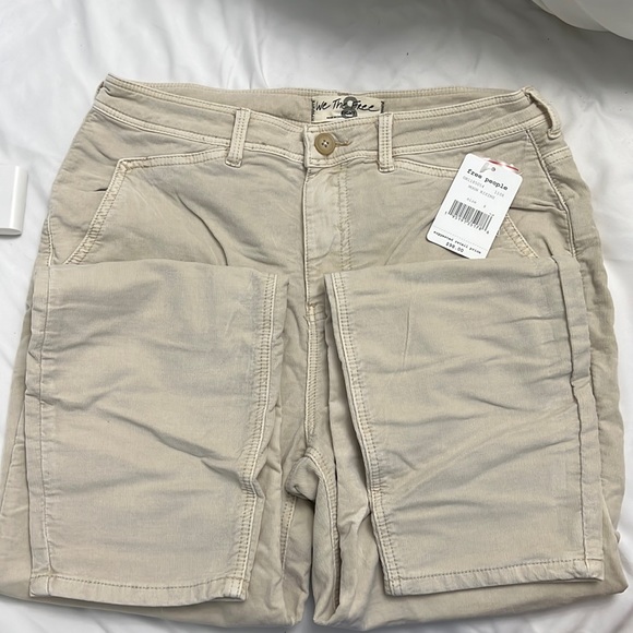 Free People Women Fine Line Cropped Jeans Moon Rising - Picture 6 of 7